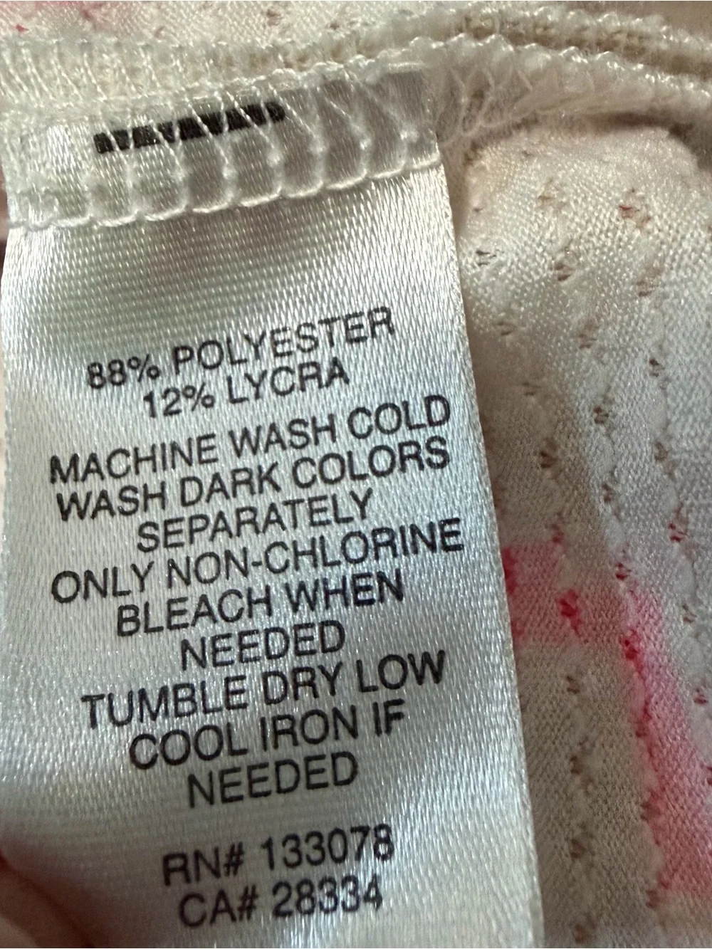 Lucky in Love Chevron Athletic Tank Top Large 12 White Pink Racerback